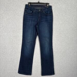 Jag Bootcut Jeans 6 Mid Rise Stretch Faded‎ Mid Dark Western Rodeo 33" Inseam